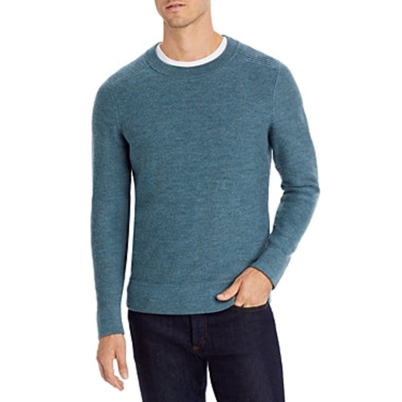 The Men's Store  Merino Wool Crewneck Sweater XL Heather Green