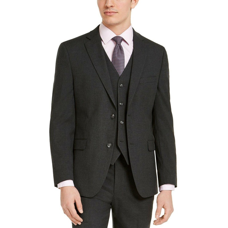 Alfani Men's Slim Fit Charcoal Grey Suit Jacket 38S