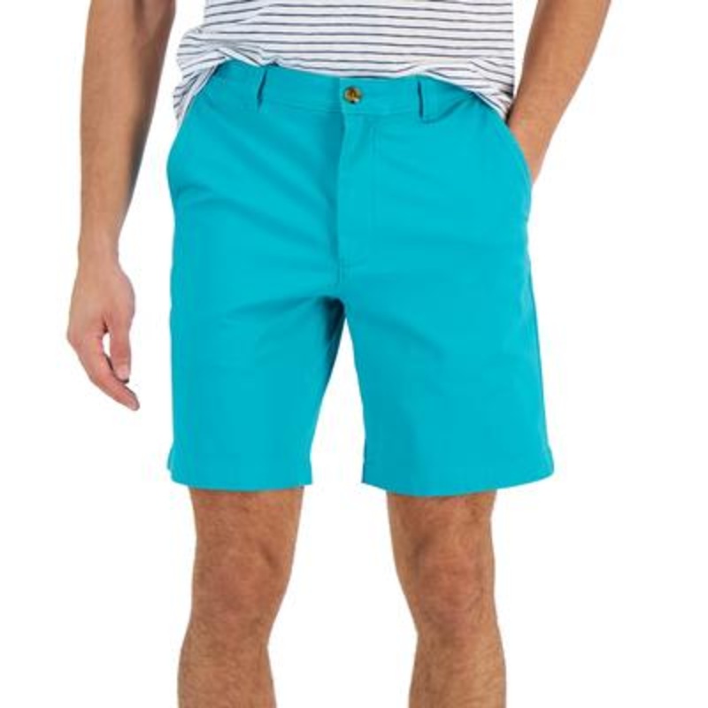 Club Room Men's Regular Fit 9" 4 Way Stretch Shorts Shady Glade Blue 36