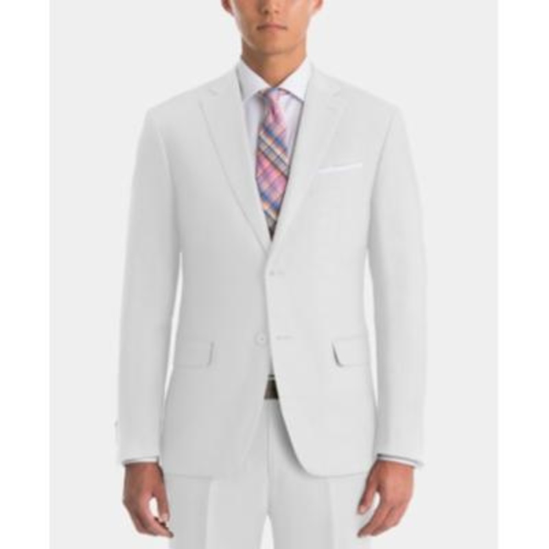 Lauren Ralph Lauren Men's Suit Jacket White Linen  48L