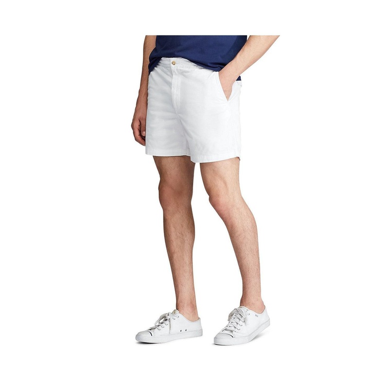 Polo Ralph Lauren Men's Classic Fit Stretch Prepster 6 Shorts White Large
