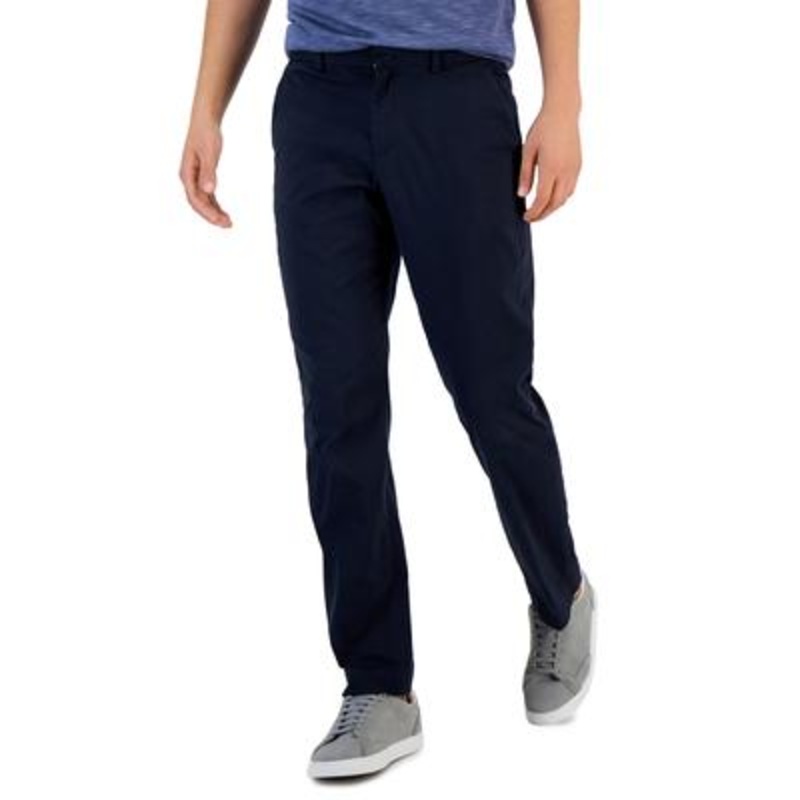 Perry Ellis Mens Slim Fit Dress Pants Dark Blue 32 x 32
