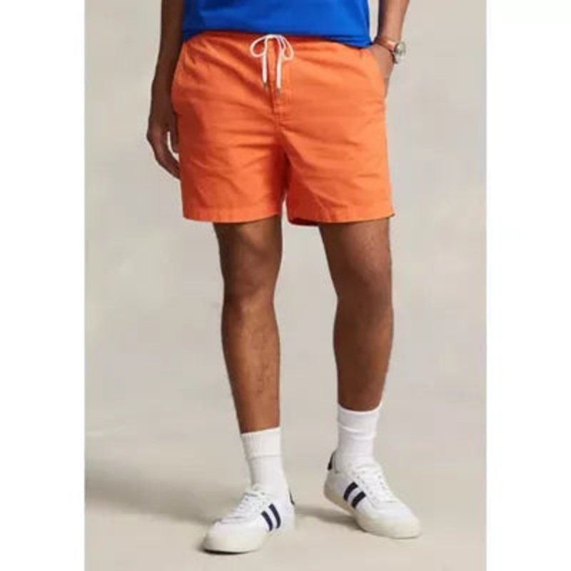 Polo Ralph Lauren Men's 6 Inch Polo Prepster Oxford Shorts XXL Elite Orange