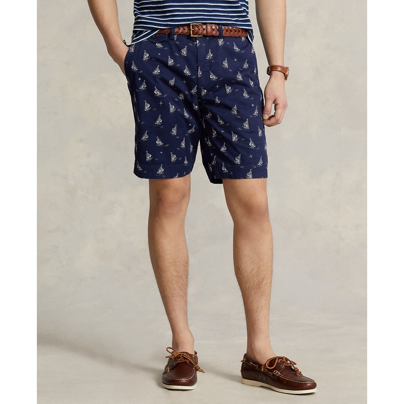 Polo Ralph Lauren Men's 9" Classic Stretch Chino Shorts Newport Navy 30