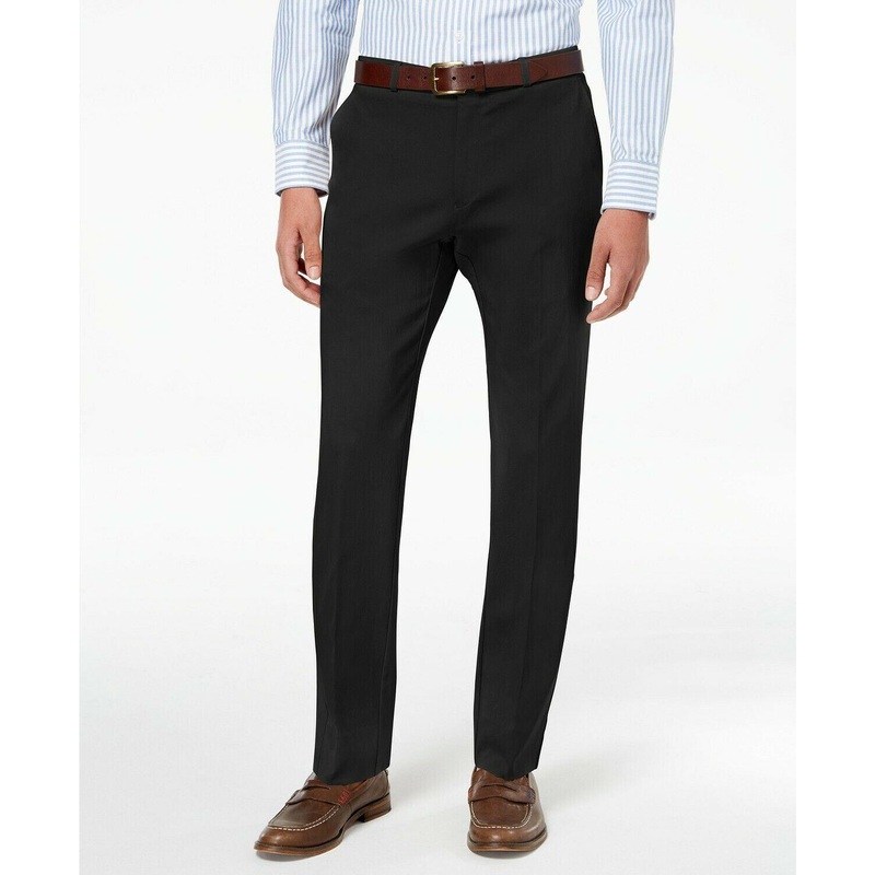 Tommy Hilfiger Modern Fit Comfort Solid Dress Pants 32 x 30 Black