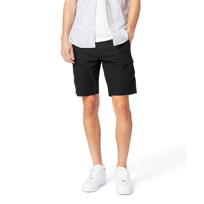 Dockers Mens Big and Tall Smart 360 Tech Cargo 9" Shorts Black 48