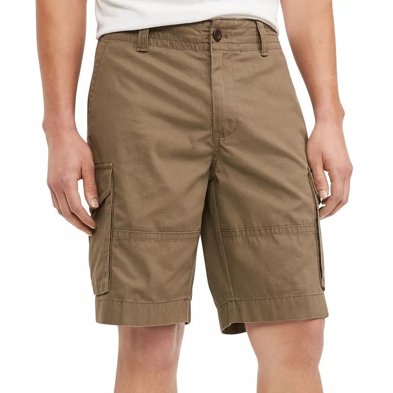 Tommy Hilfiger Men's Big Tall 10 Soft Cotton Cargo Shorts Green 38 Waist