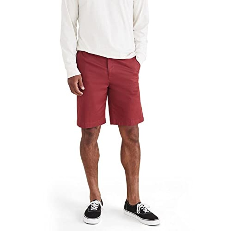 Dockers Mens Ultimate 9.5" Shorts Red 33