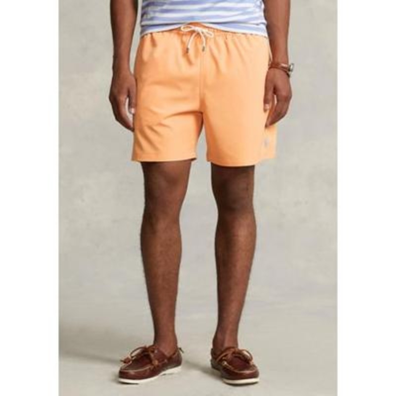 Polo Ralph Lauren Men's 5.75" Traveler Classic Swim Trunks Orange 2XL