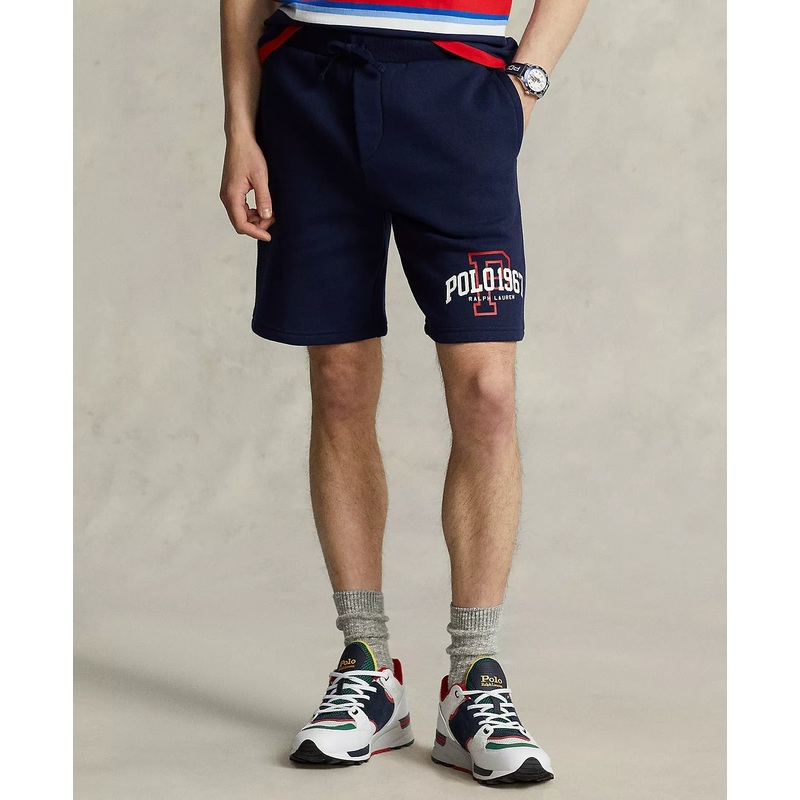 Polo Ralph Lauren Men's 8 1/2 Inch Logo Fleece Sweat Shorts Small Cruise Navy