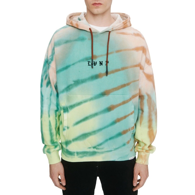 Elevenparis Mens Losing My Mind Hoodie Sweatshirt Large Tiedye