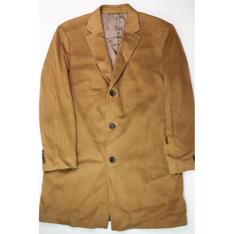 The Men's Store at Bloomingdale's 100% Cashmere Top Coat 46R Camel