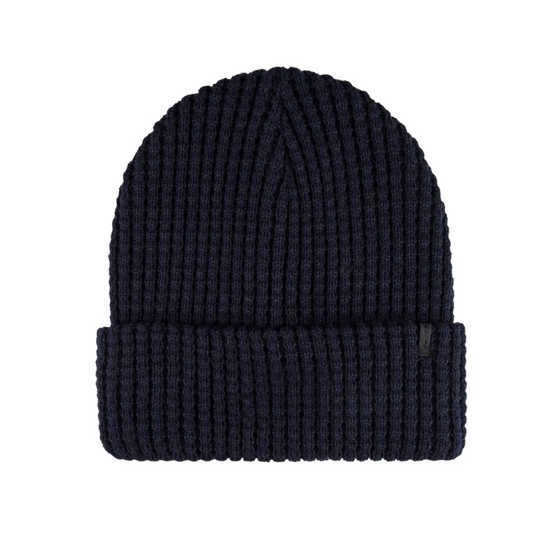 Levi's Men's Two in One Reversible Waffle Knit Beanie Black