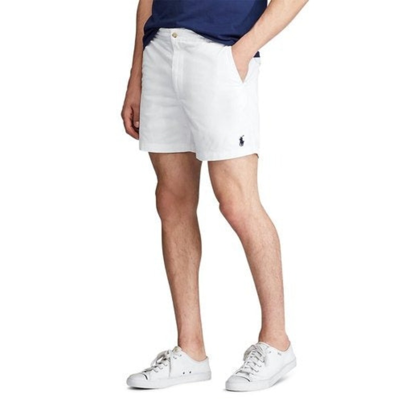 Polo Ralph Lauren Men's 6-Inch Polo Stretch Chino Shorts XXL Drawstring White