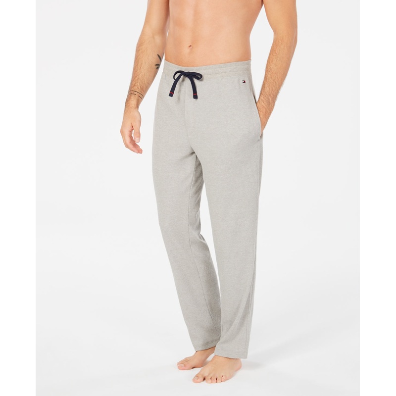 Tommy Hilfiger Waffle Thermal Lounge Pajama Pants Grey Heather Large
