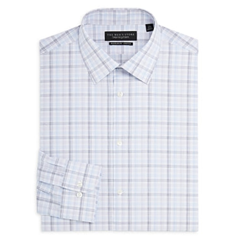 The Mens Store  Regular Fit Stretch Dress Shirt Purple 15 32 33