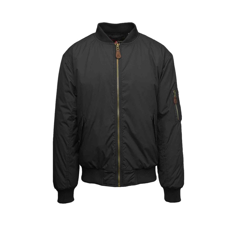 Galaxy by Harvic Spire Mens Flight Jacket Black Medium