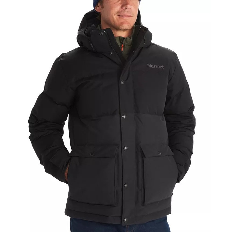 Marmot Mens Puffer NanoPro Jacket Coat Small Black Waterproof Solid