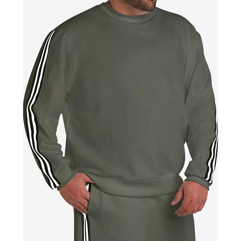 MVP Collections by Mo Vaughn Men's Long Sleeve Crewneck Sweat Shirt Green 4XL