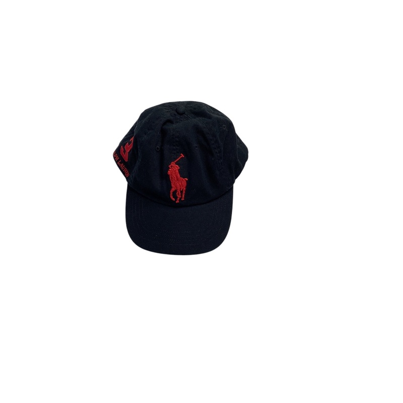 Polo Ralph Lauren Mens Logo Twill Baseball Cap Hat Black Adjustable