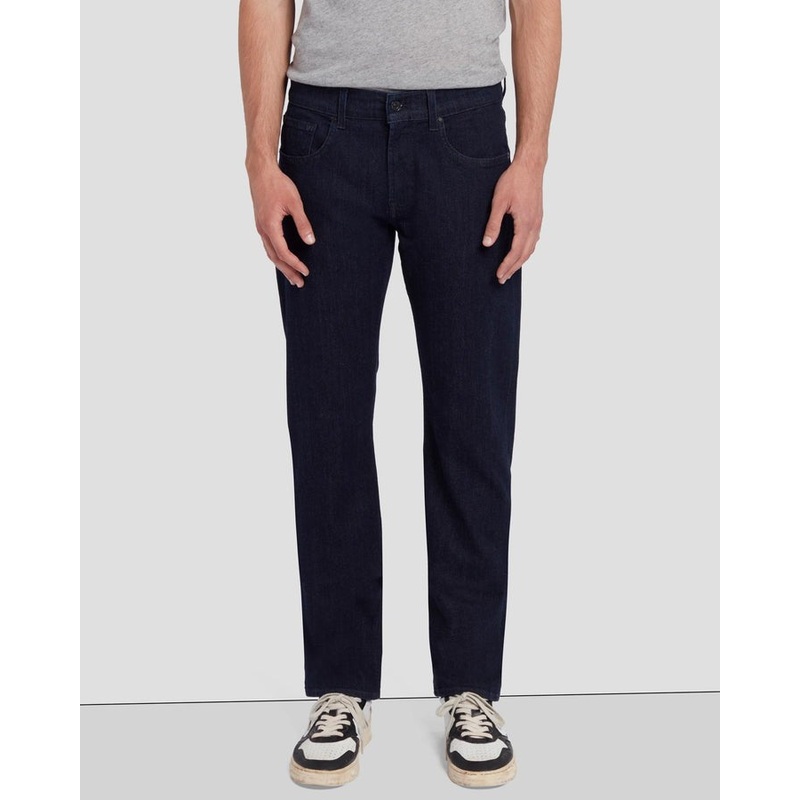 7 for All Mankind Mens Straight Fit Jeans Size 38 Key Dark Blue
