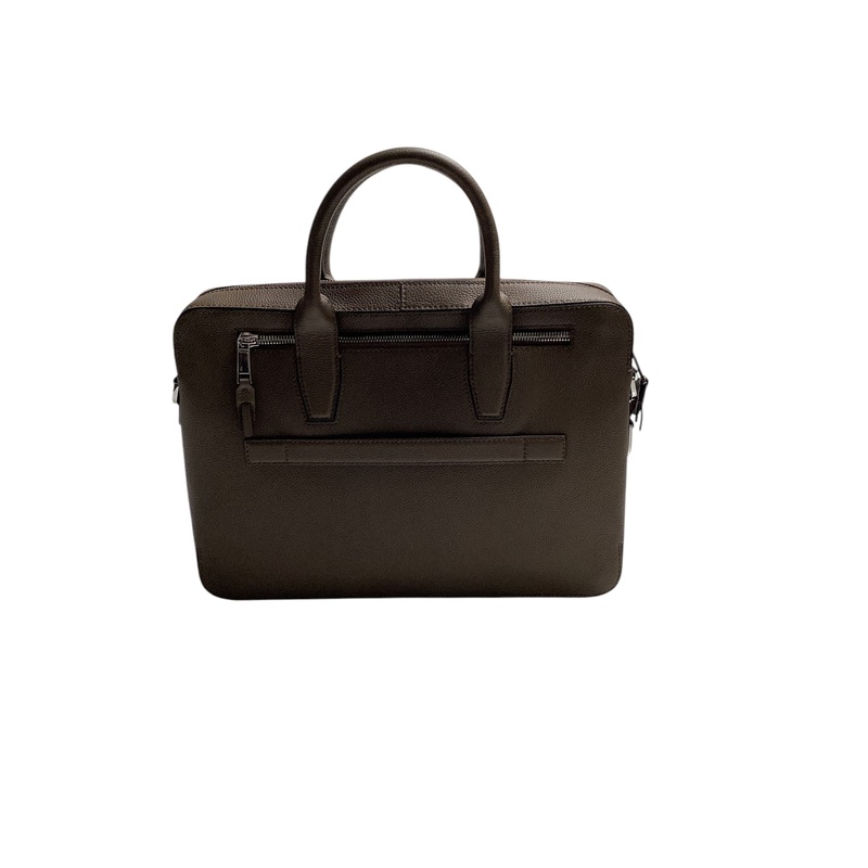 BOSS Hugo Boss Highway Leather Document Case Brown