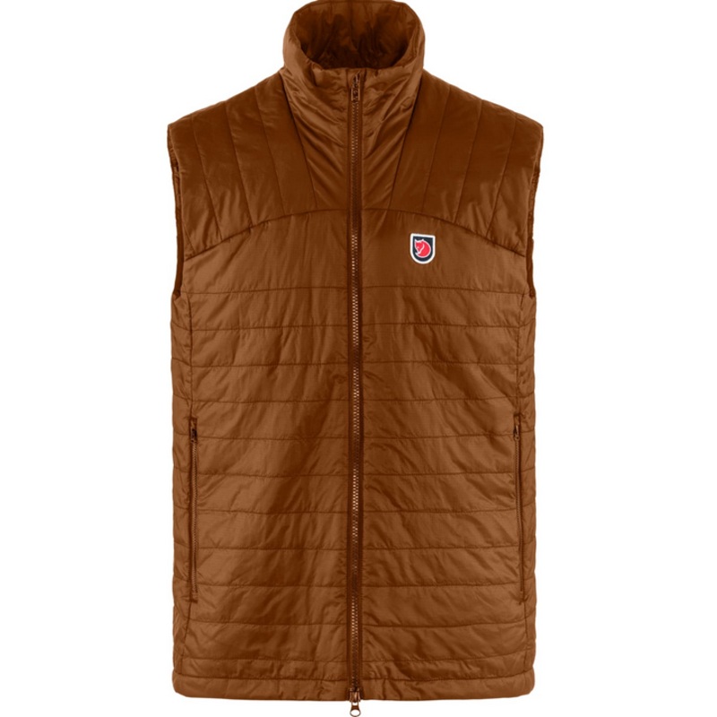 Fjallraven Mens Expedition X Latt Full Zip Vest Brown Large