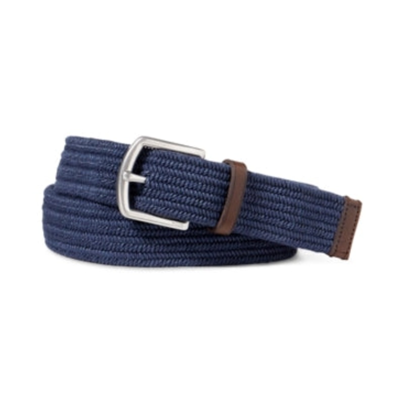 Polo Ralph Lauren Men's Stretch Waxed Belt Blue XL
