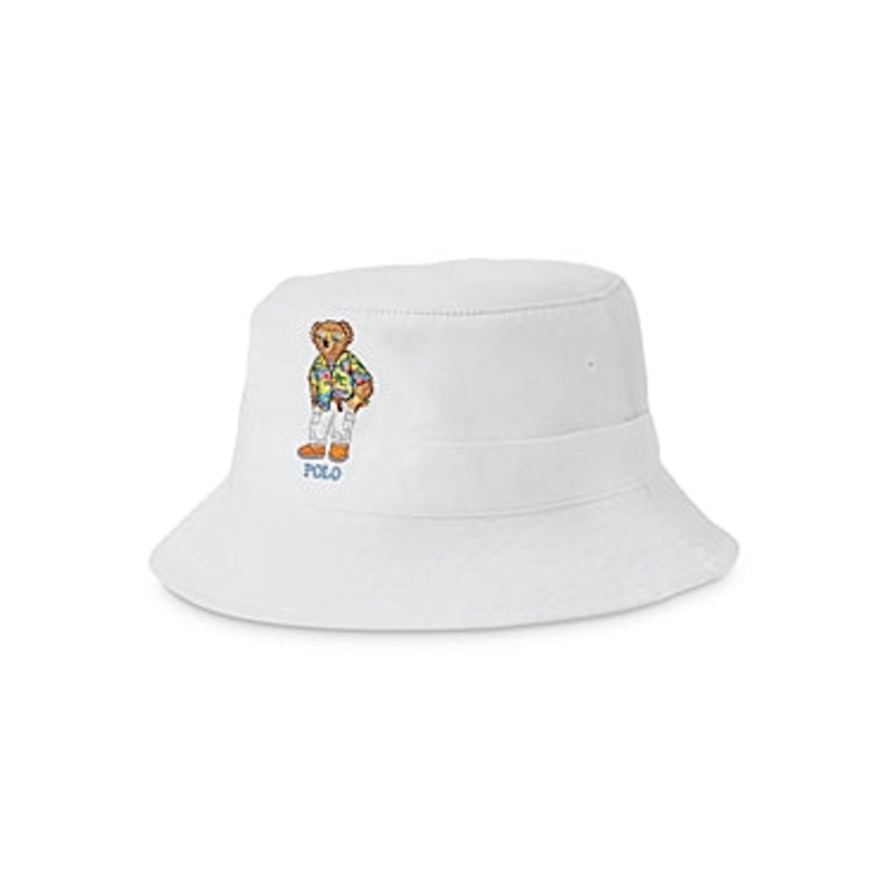 Polo Ralph Lauren Mens Chino Loft Novelty Bucket Hat White Small Medium