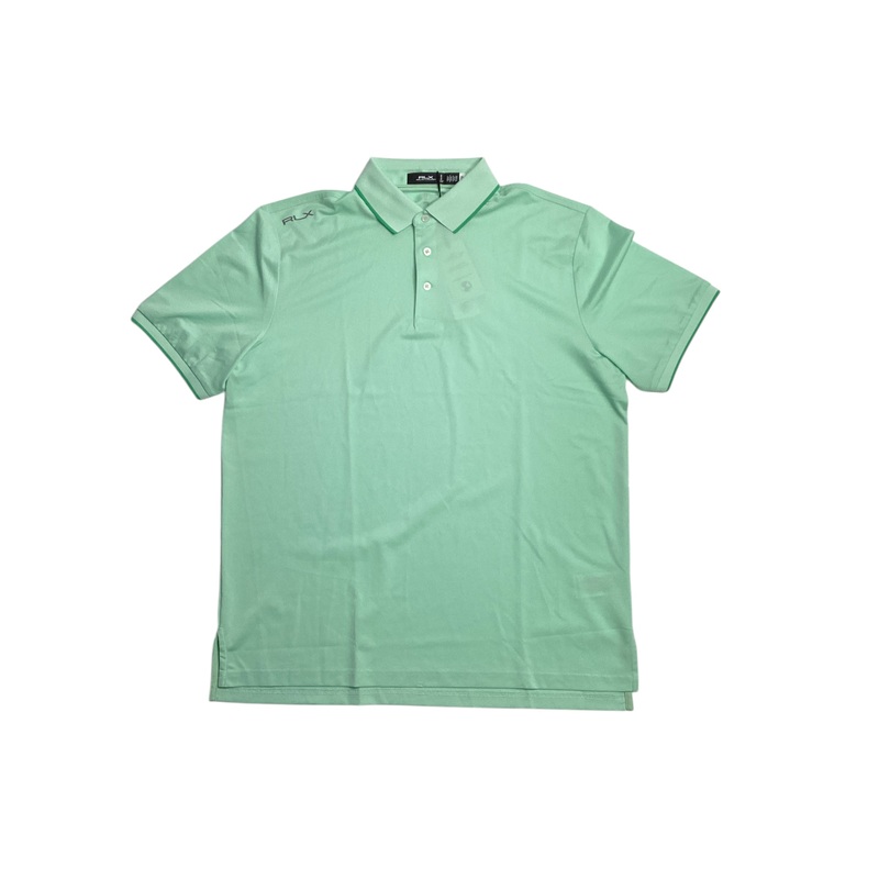 RLX Ralph Lauren Mens Breathable Short Sleeve Golf Polo Shirt Green Large