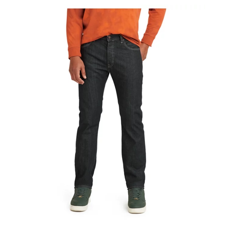 Levis 501 Original Fit Jeans Button Fly Clean Rigid Blue  33 x 32