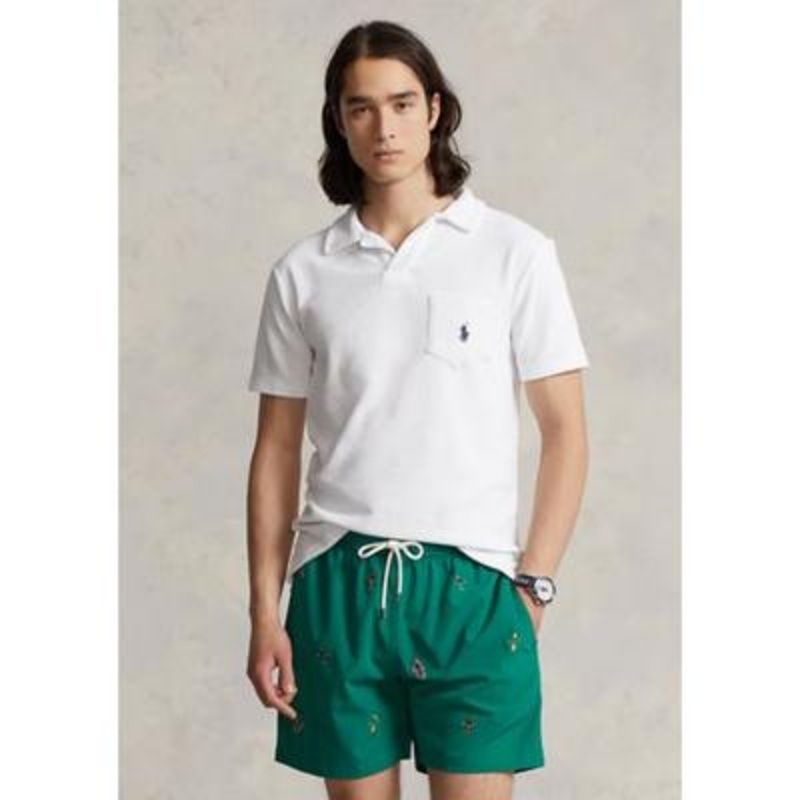 Polo Ralph Lauren Men's Cotton Blend Short Sleeve Terry Polo Shirt White 2XL