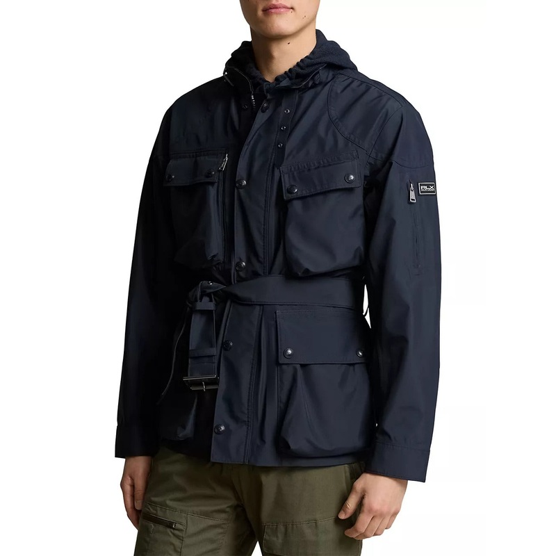 Polo Ralph Lauren Mens Kline Field Coat Jacket Navy Blue Small
