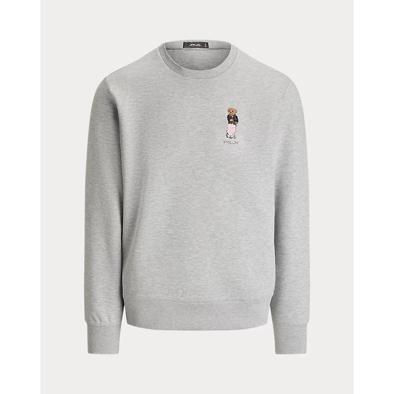 Polo Ralph Lauren Mens Regular Fit Embroidered Bear Sweatshirt Grey Large
